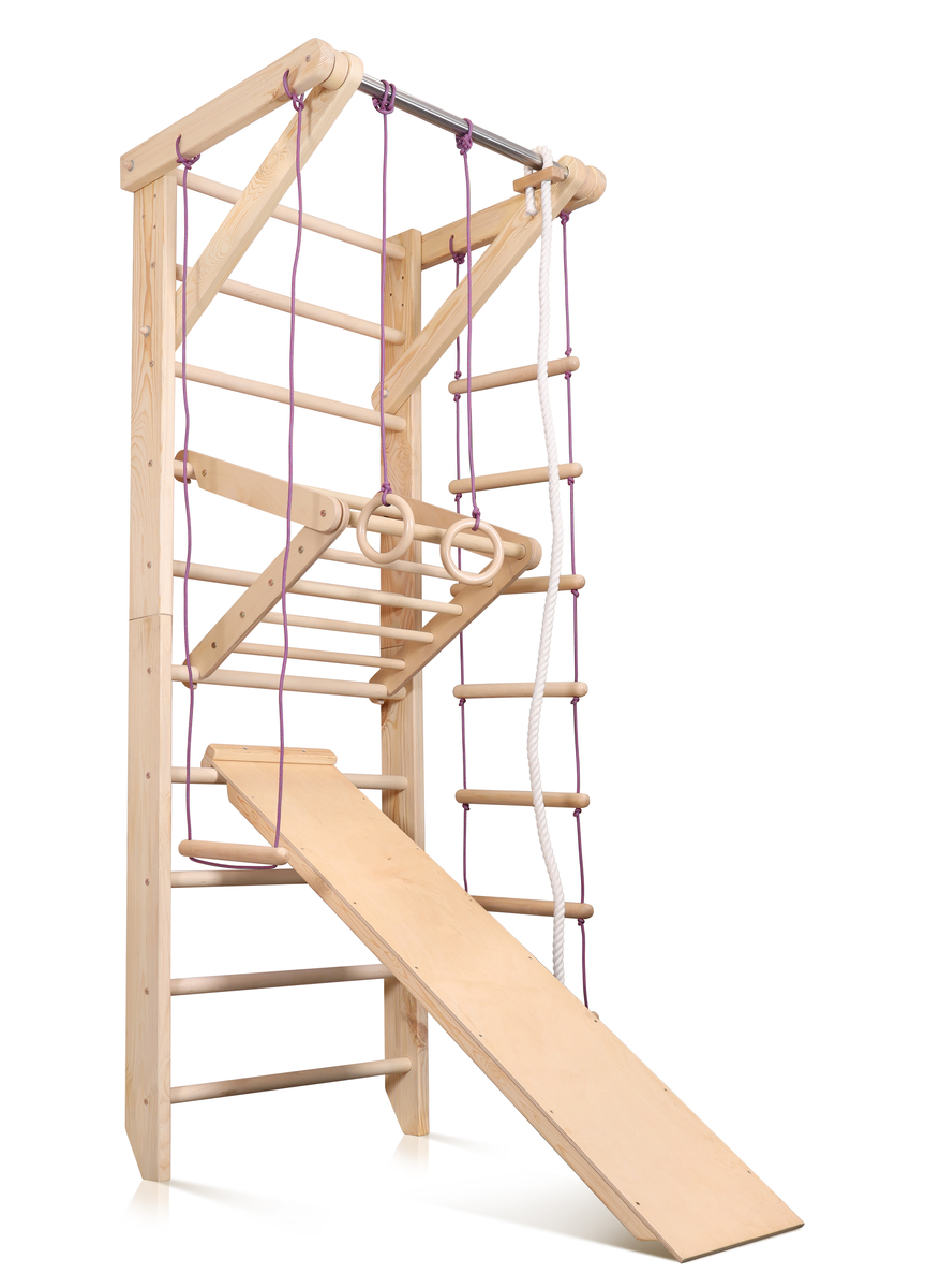 Spalliera Svedese In Legno Per Bambini - Parete Arrampicata Casa | Fino A 100kg - Foto 9