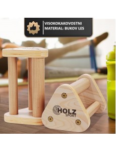 Push Up Ročke iz Bukovega Lesa za Sklece in Kalisteniko