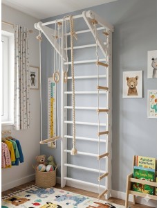 Beli letvenik z dodatki – Vsestranski domači vadbeni center za otroke in odrasle